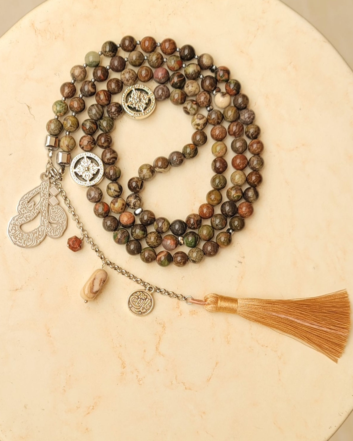 99 Wearable Long Agate Sebha / Necklace