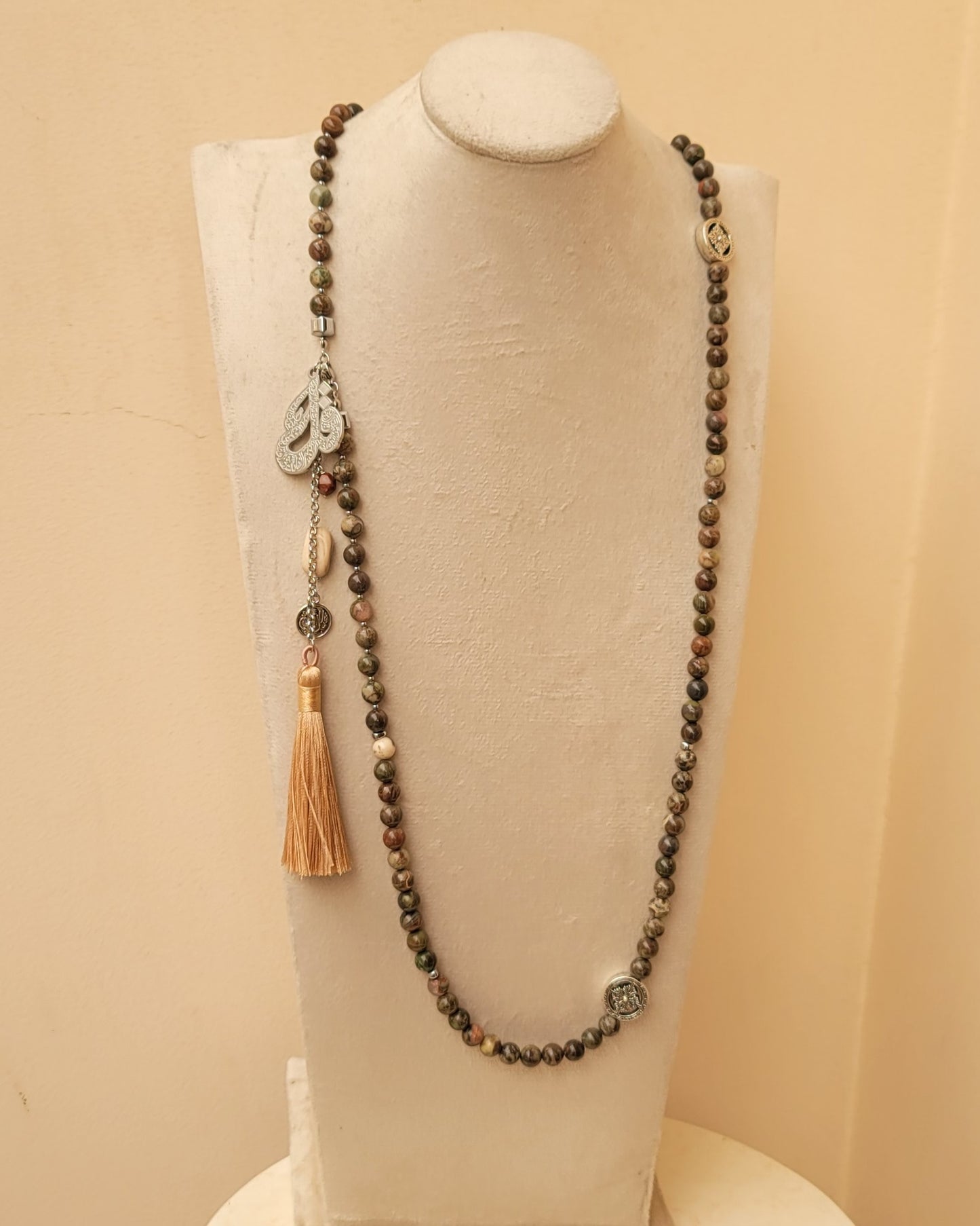 99 Wearable Long Agate Sebha / Necklace