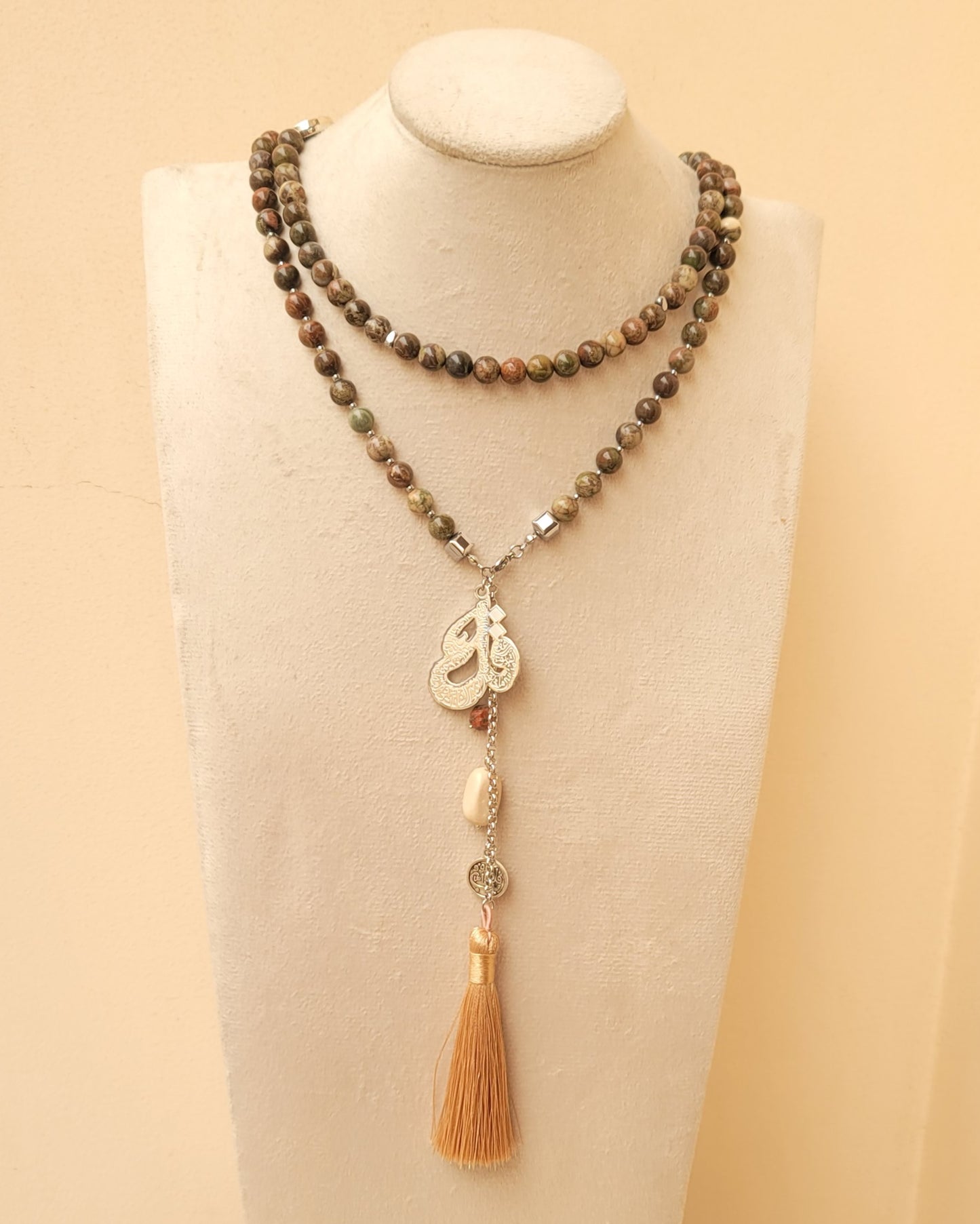 99 Wearable Long Agate Sebha / Necklace