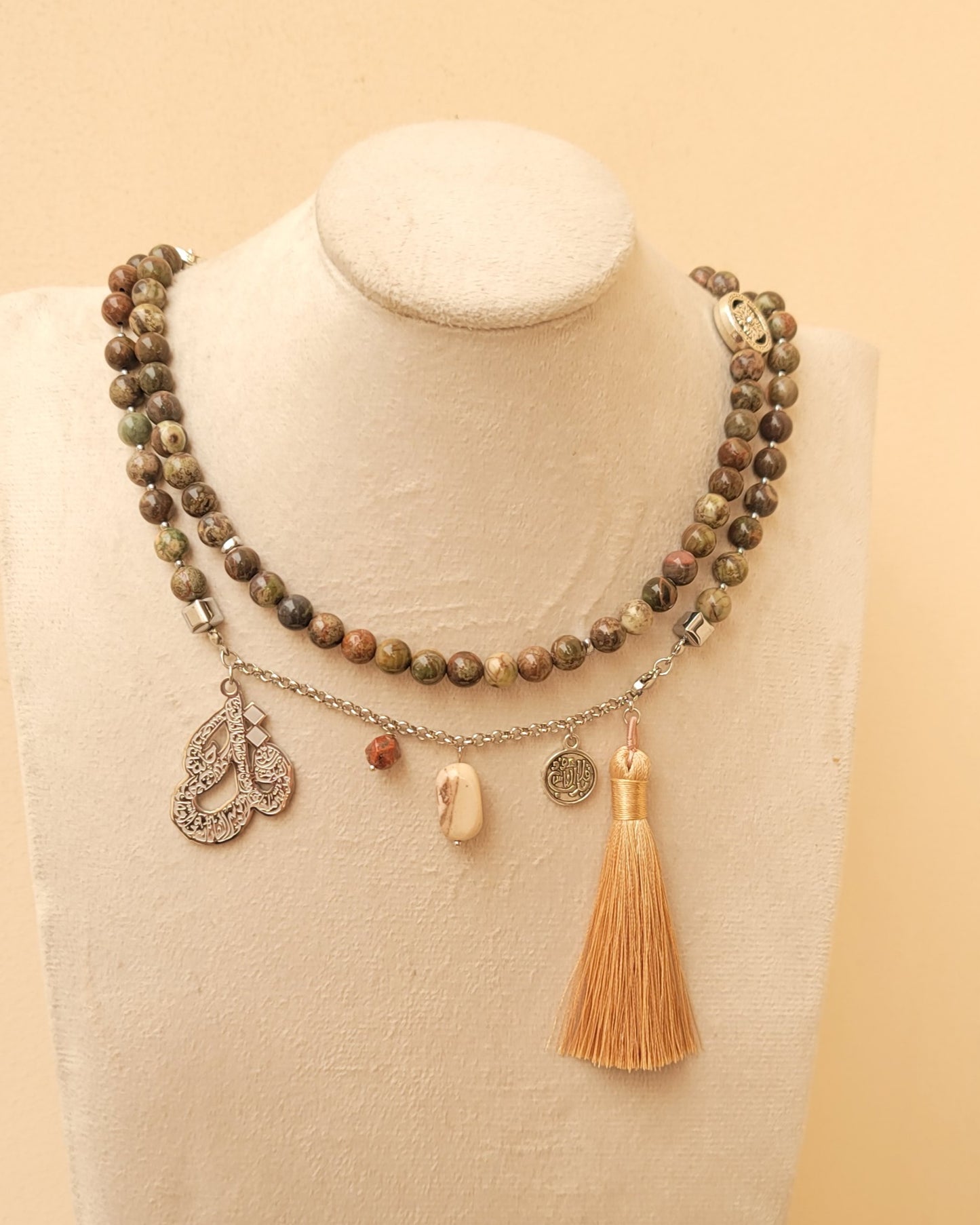 99 Wearable Long Agate Sebha / Necklace