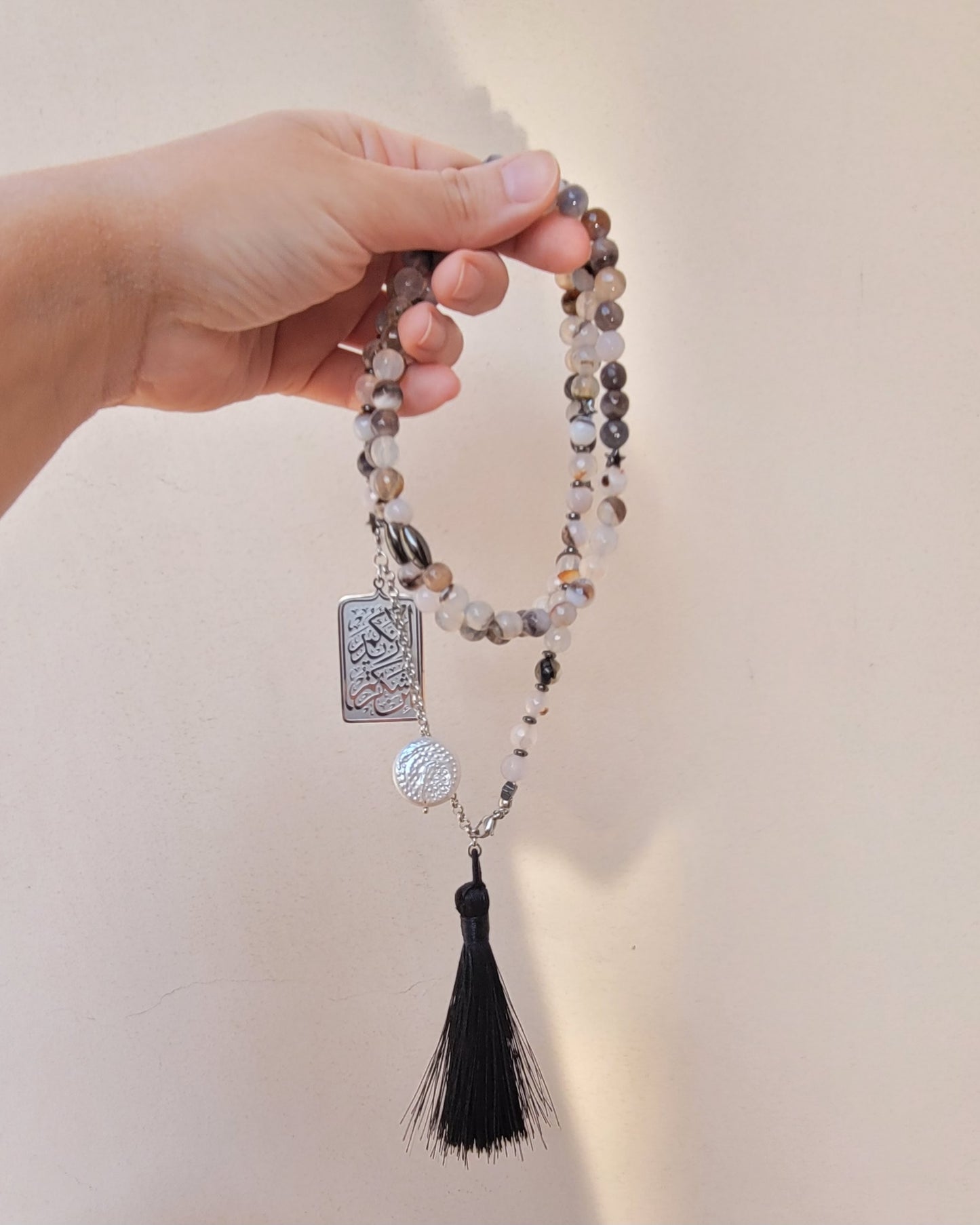 99 Wearable Long Agate Sebha / Necklace