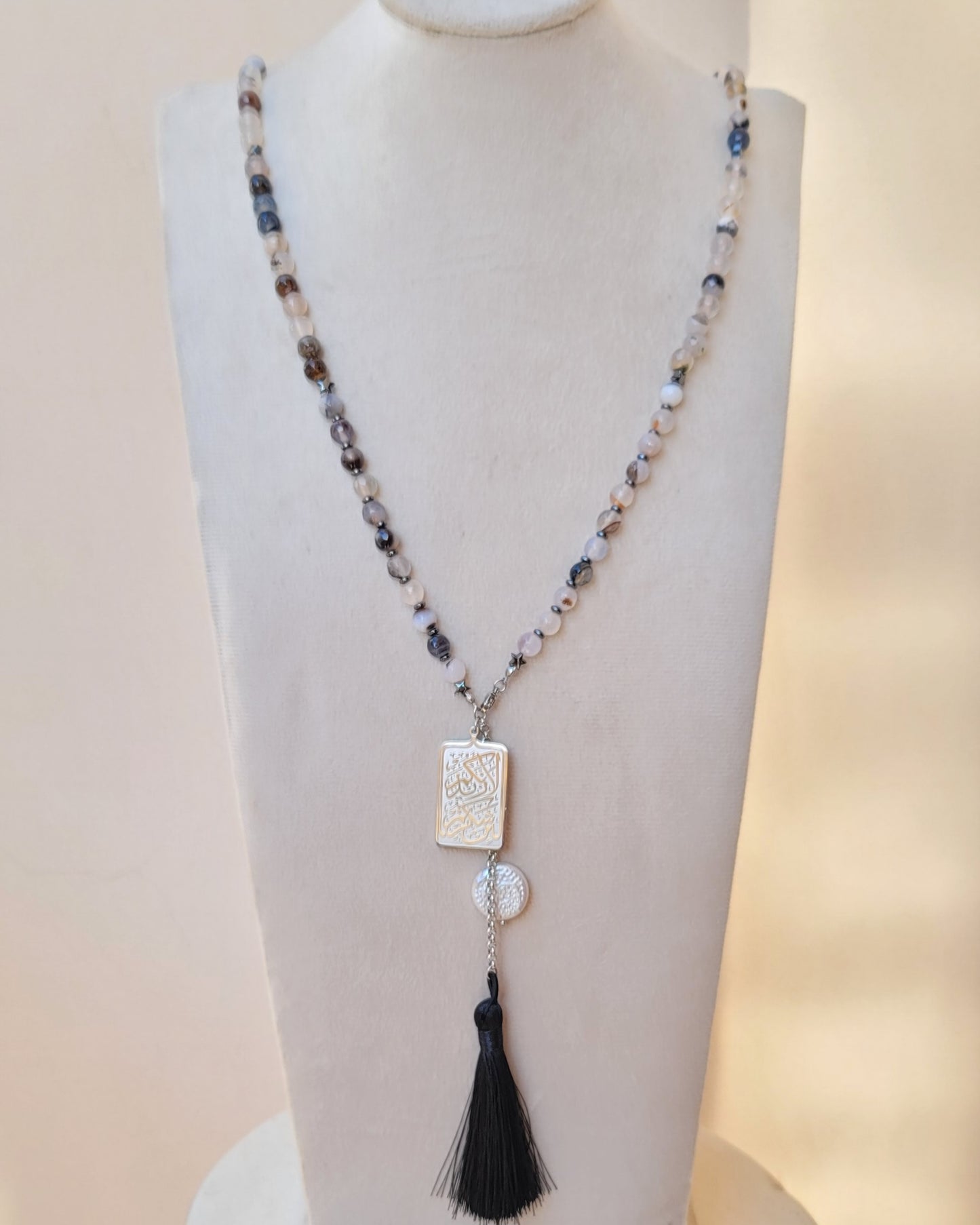 99 Wearable Long Agate Sebha / Necklace