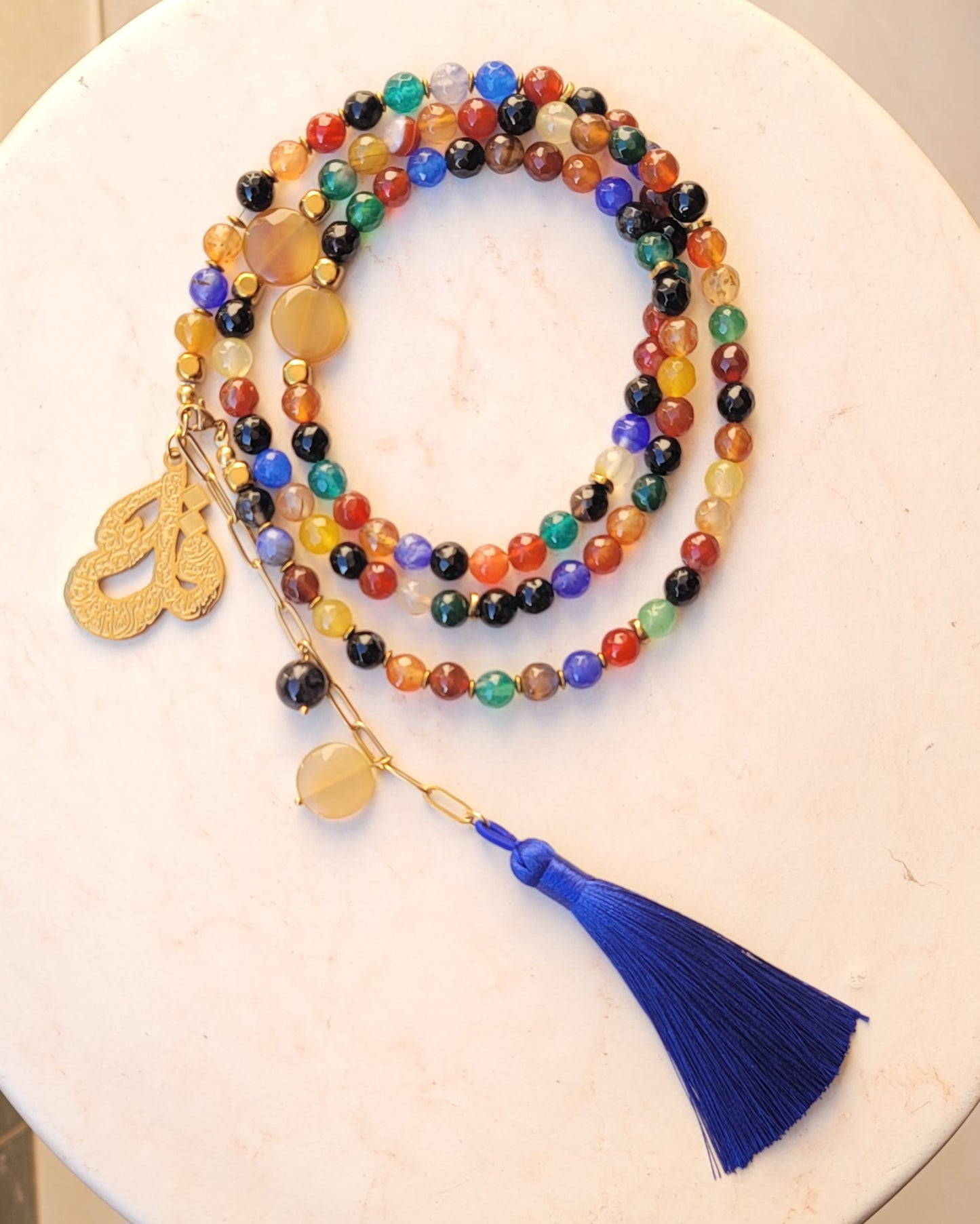 99 Wearable Long Agate Sebha / Necklace