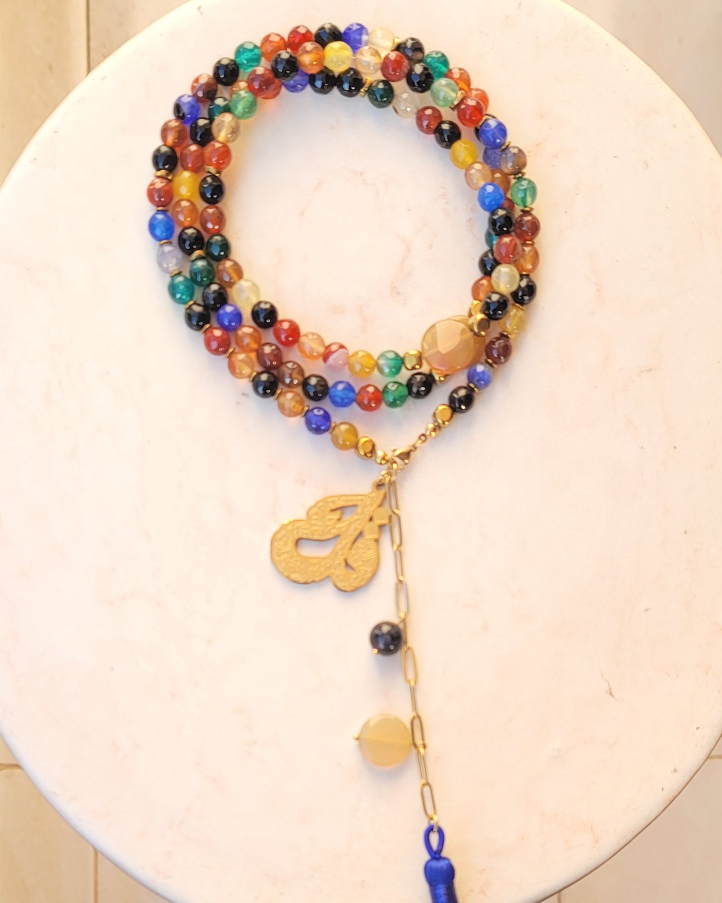 99 Wearable Long Agate Sebha / Necklace