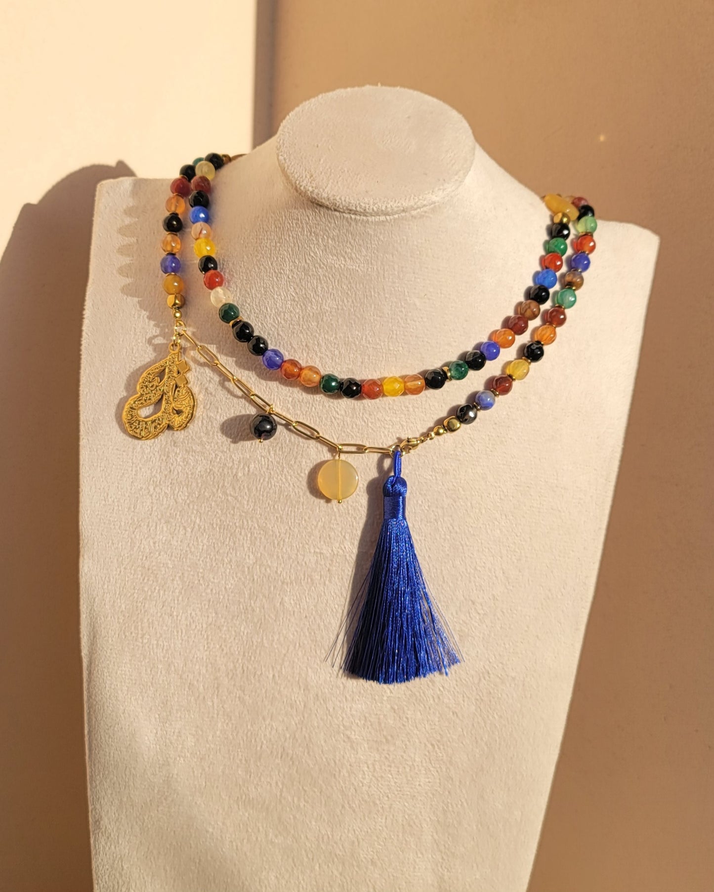 99 Wearable Long Agate Sebha / Necklace