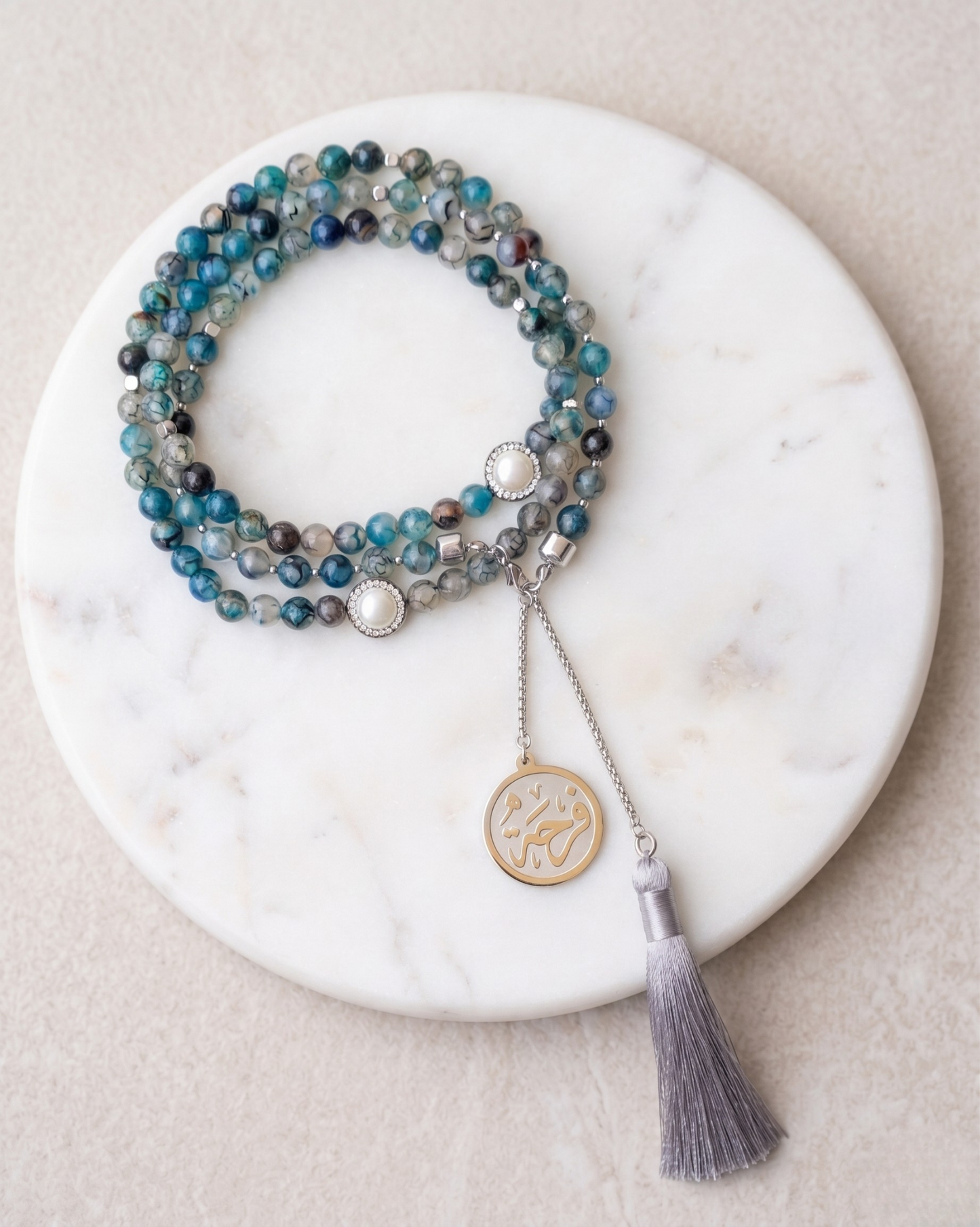 99 Wearable Long Agate Sebha / Necklace