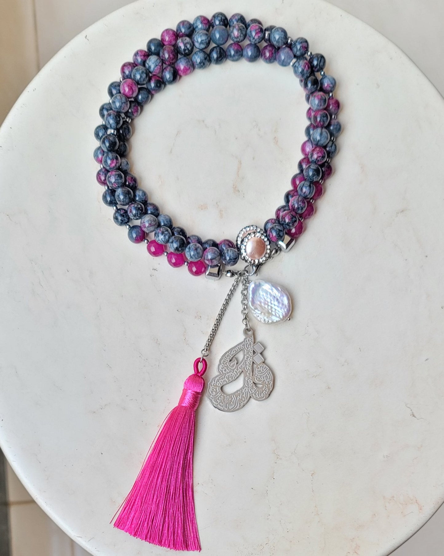 99 Wearable Long Agate Sebha / Necklace