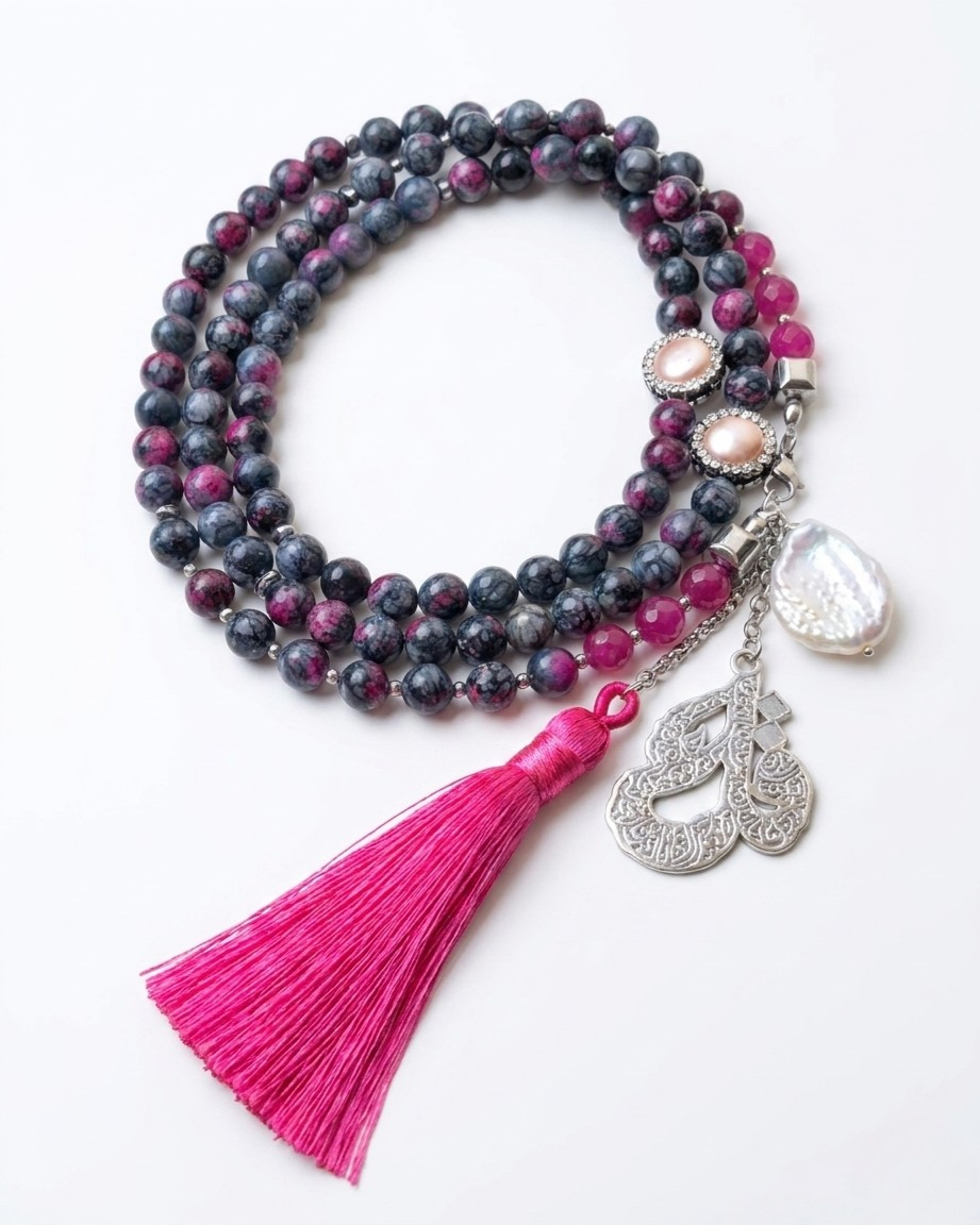 99 Wearable Long Agate Sebha / Necklace