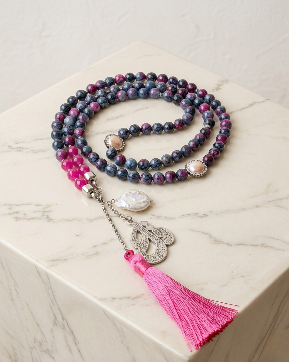 99 Wearable Long Agate Sebha / Necklace
