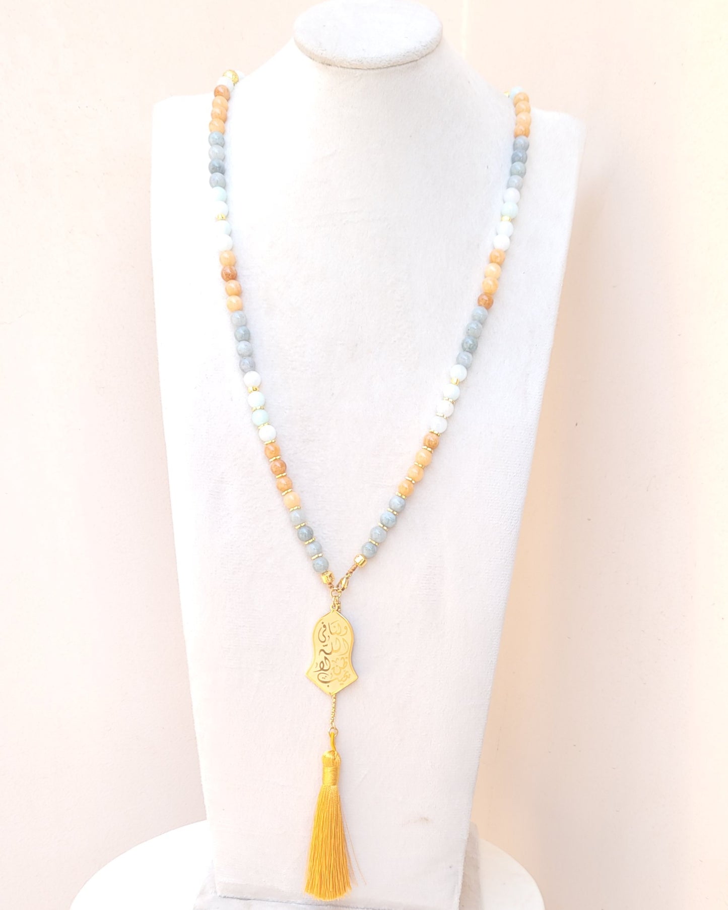 99 Wearable Long Agate Sebha / Necklace