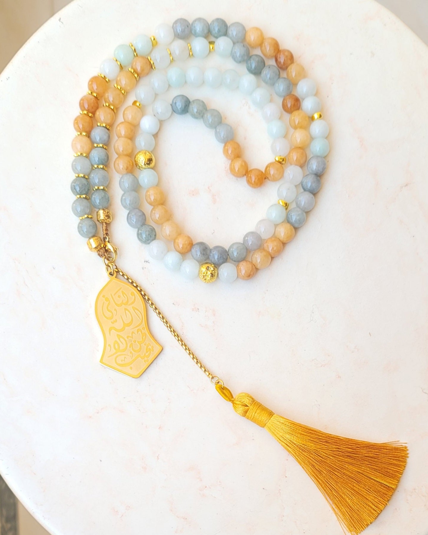 99 Wearable Long Agate Sebha / Necklace