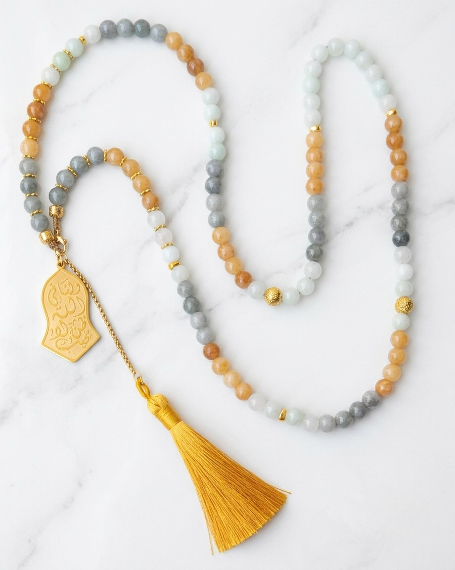 99 Wearable Long Agate Sebha / Necklace