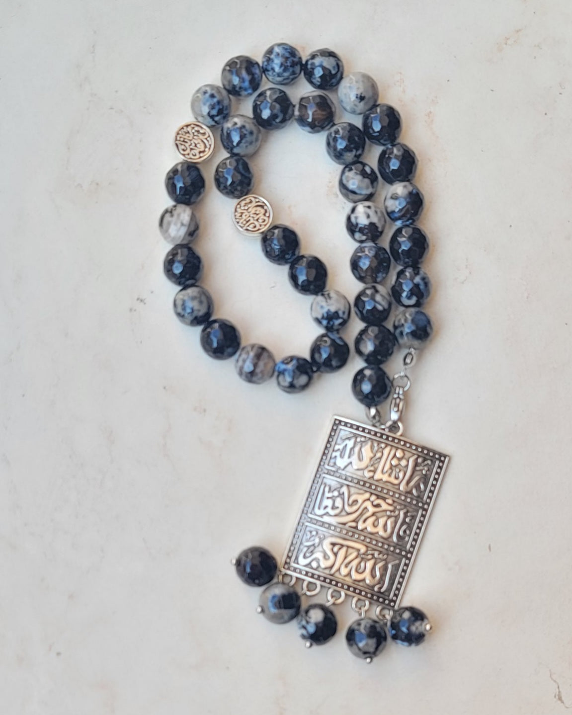 33 Beads Agate Sebha / Car Hanger