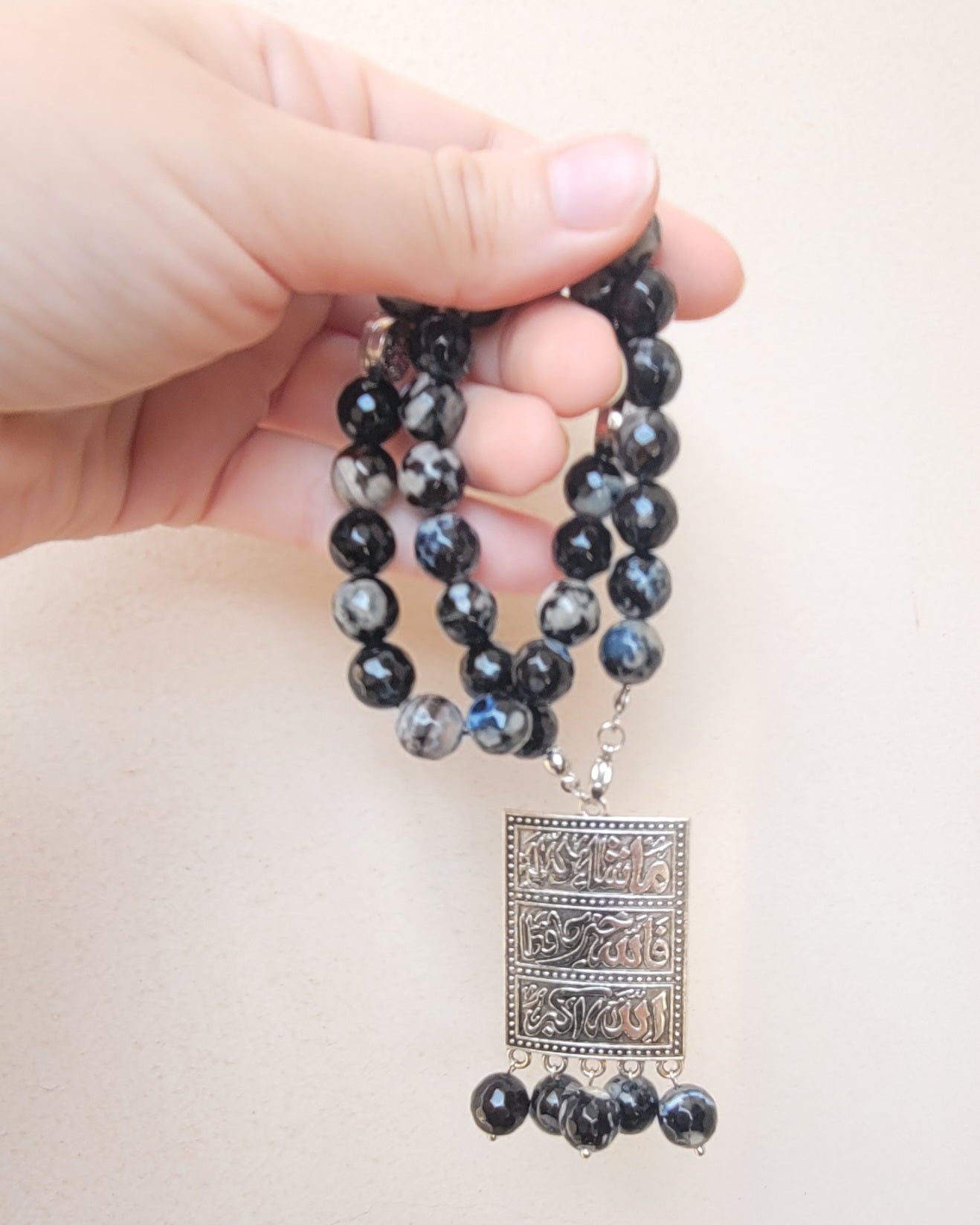 33 Beads Agate Sebha / Car Hanger