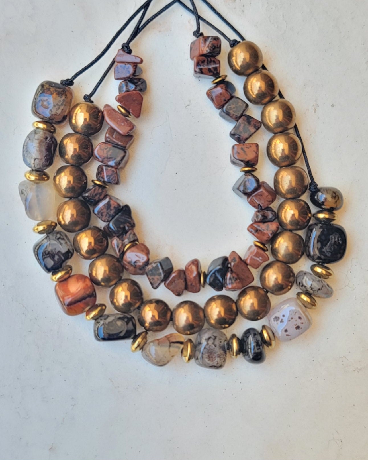 3 Pcs Set Natural Stones Bracelets