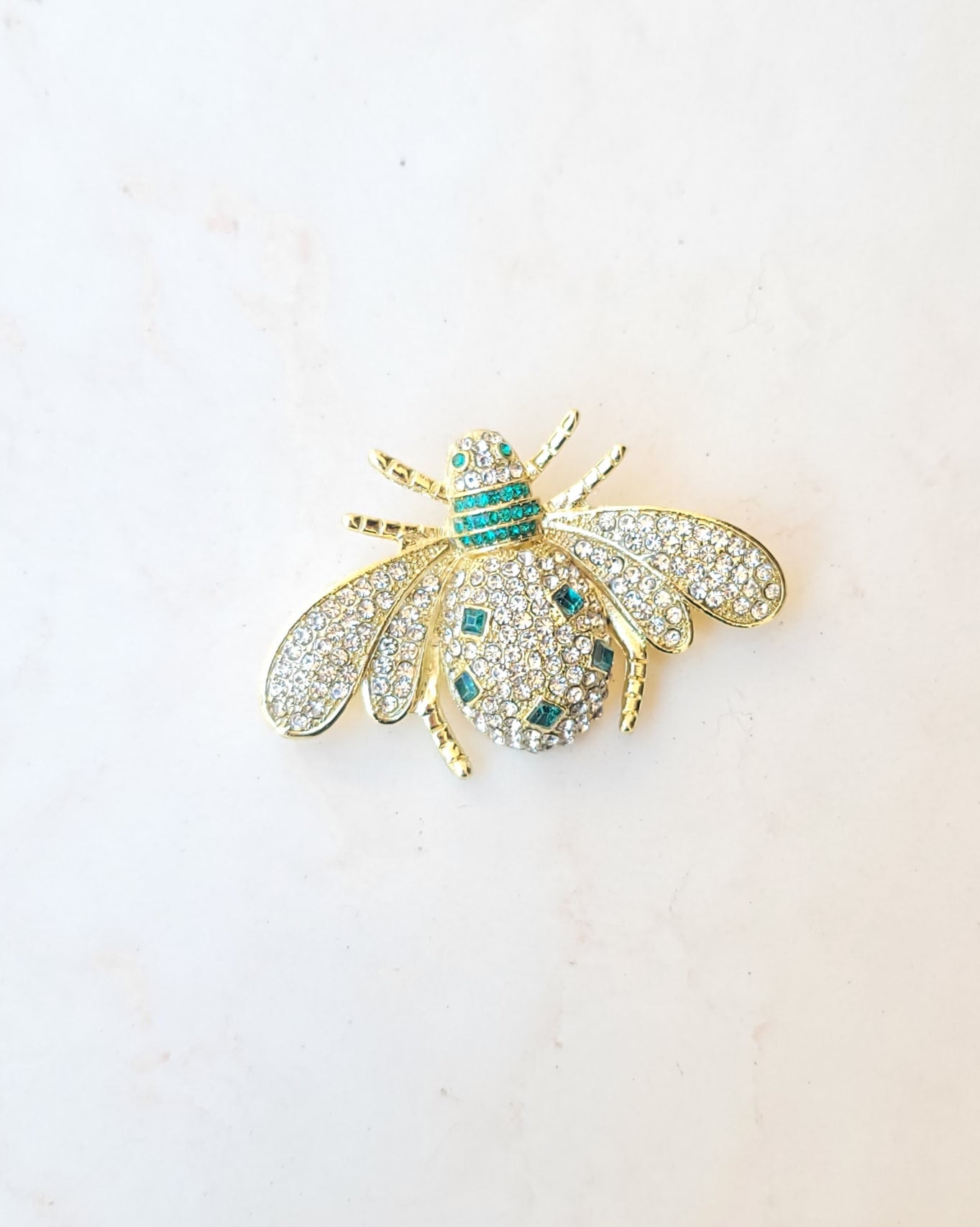 Bee Brooch With Zircon Stones