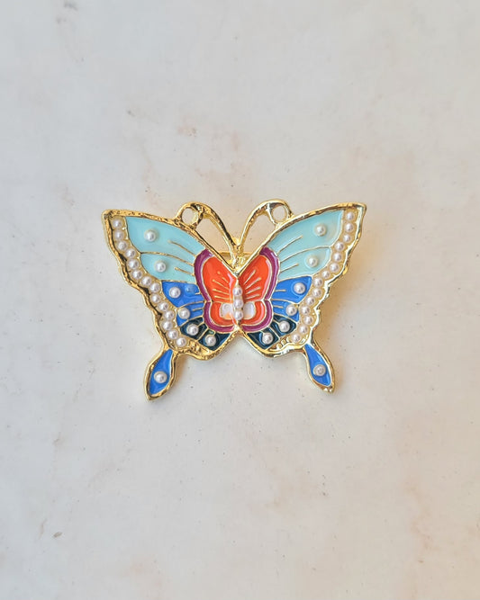Colorful Butterfly Brooch