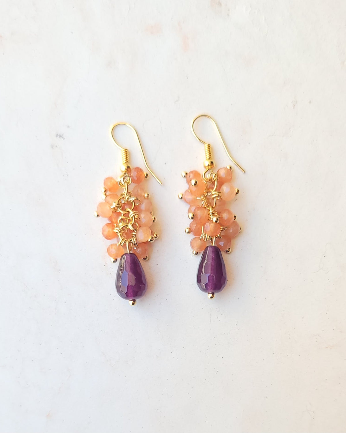 Natural Stones Drop Earrings