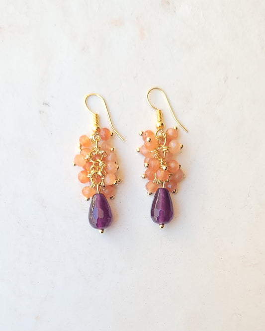 Natural Stones Drop Earrings