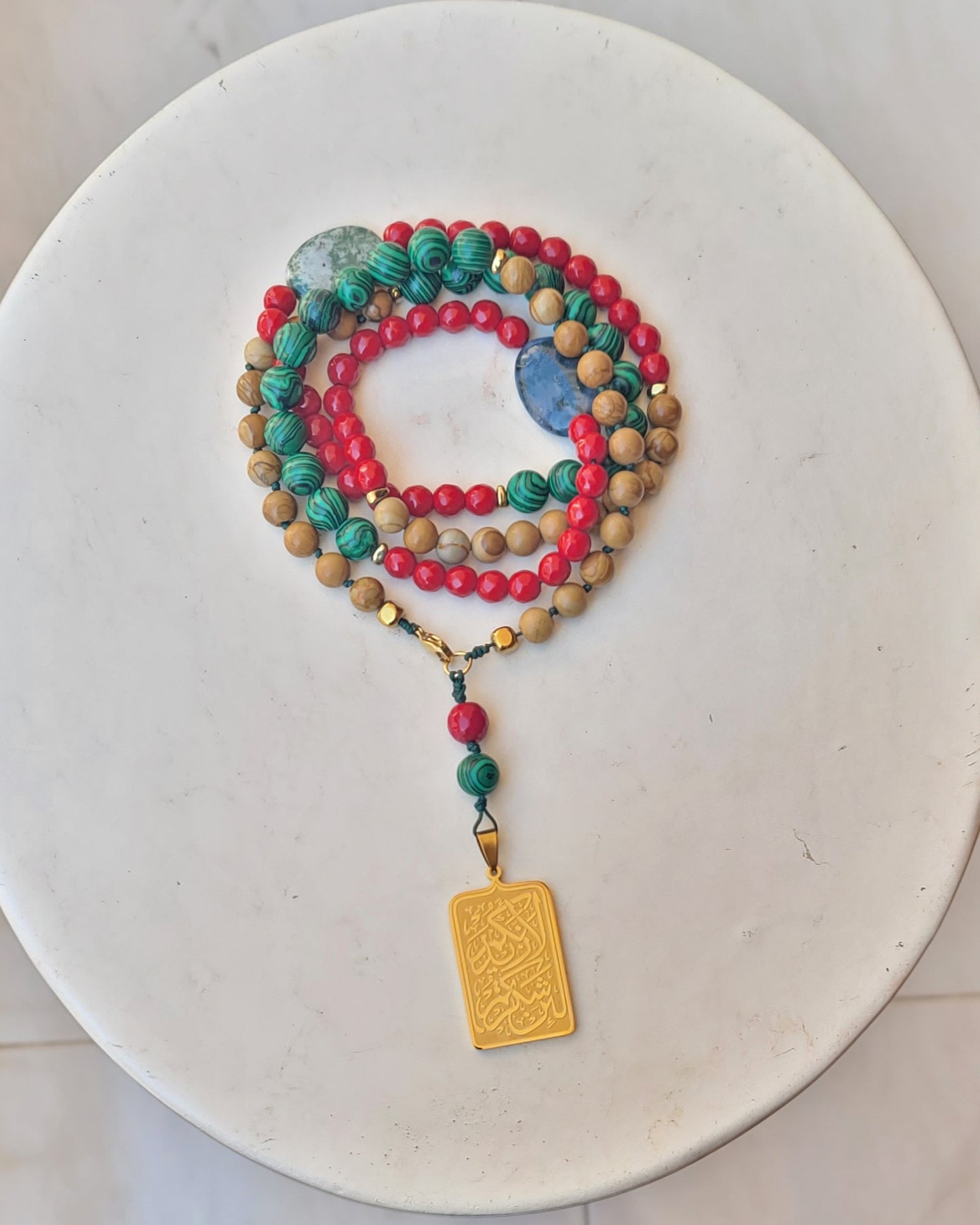 99 Wearable Long Agate Sebha / Necklace