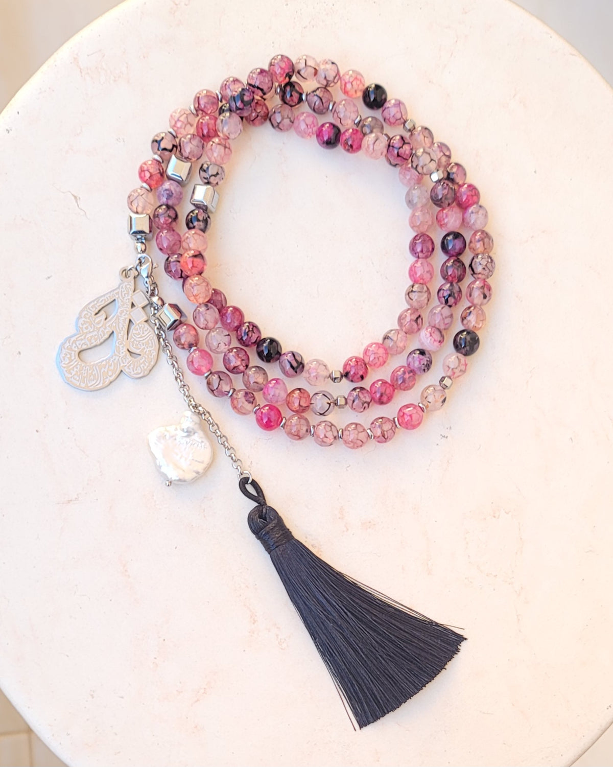 99 Wearable Long Agate Sebha / Necklace