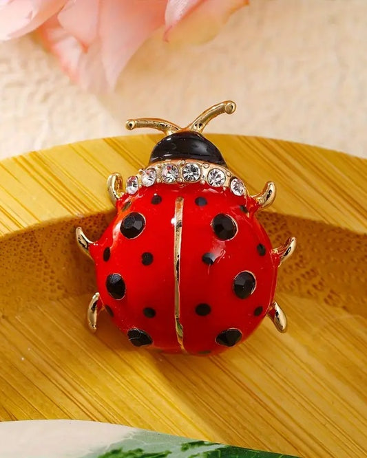 Red Ladybug Brooch