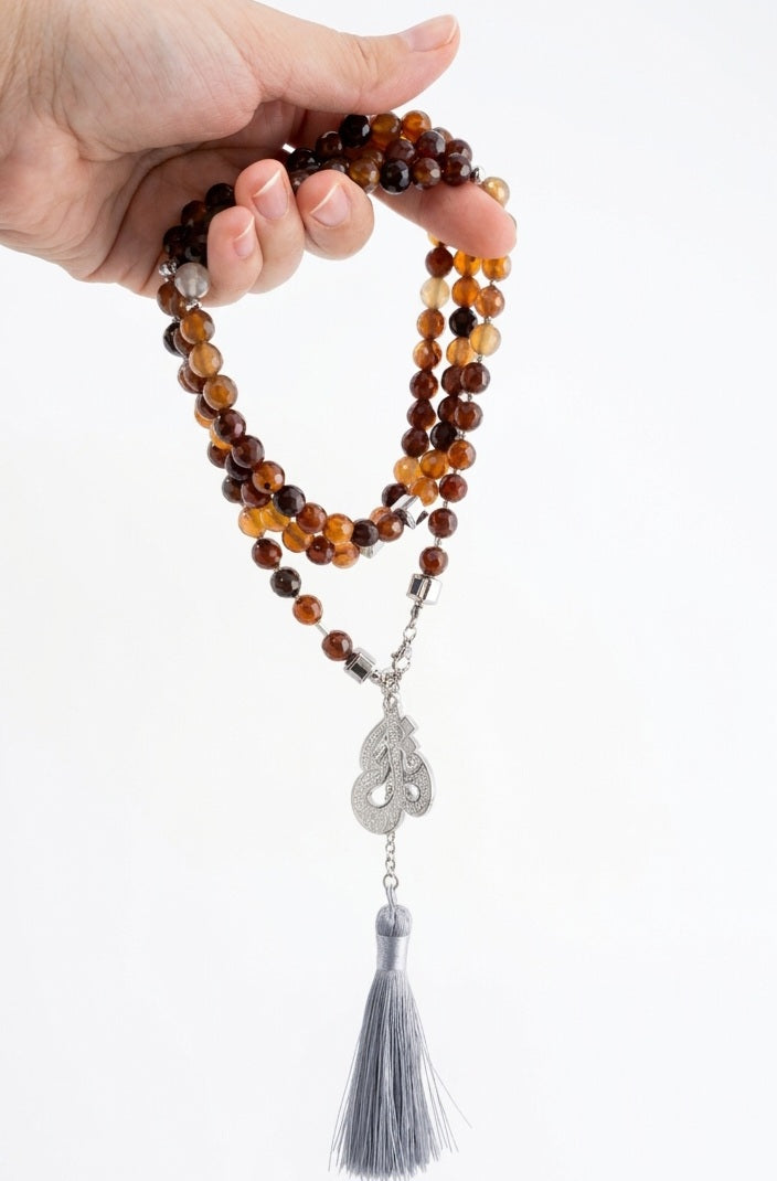 99 Wearable Long Agate Sebha / Necklace