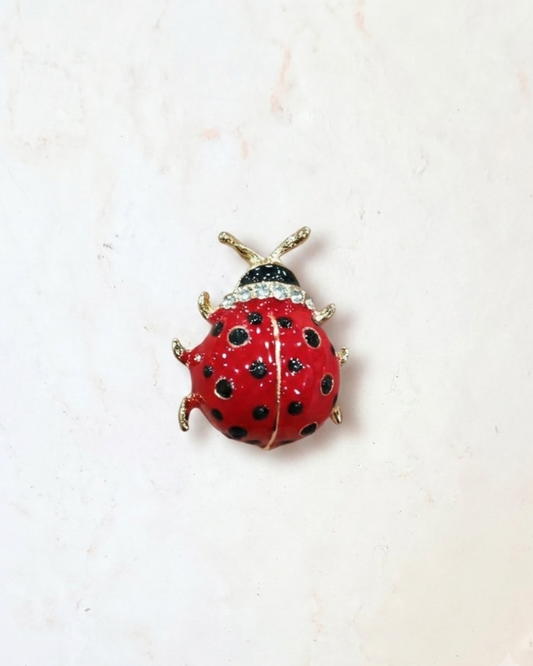 Red Ladybug Brooch