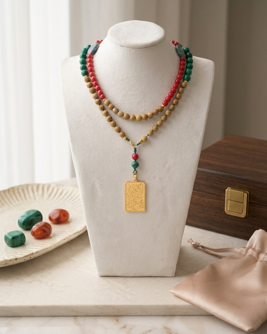 99 Wearable Long Agate Sebha / Necklace