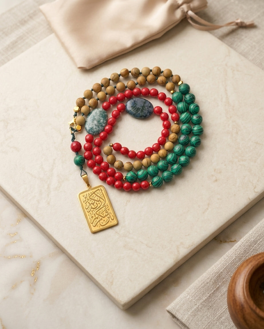 99 Wearable Long Agate Sebha / Necklace