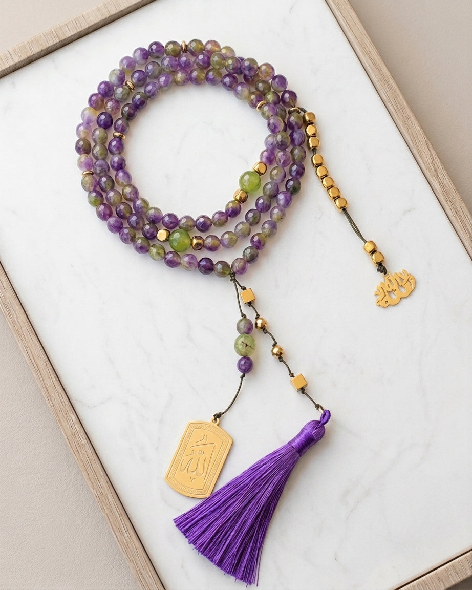 99 Wearable Long Agate Sebha / Necklace