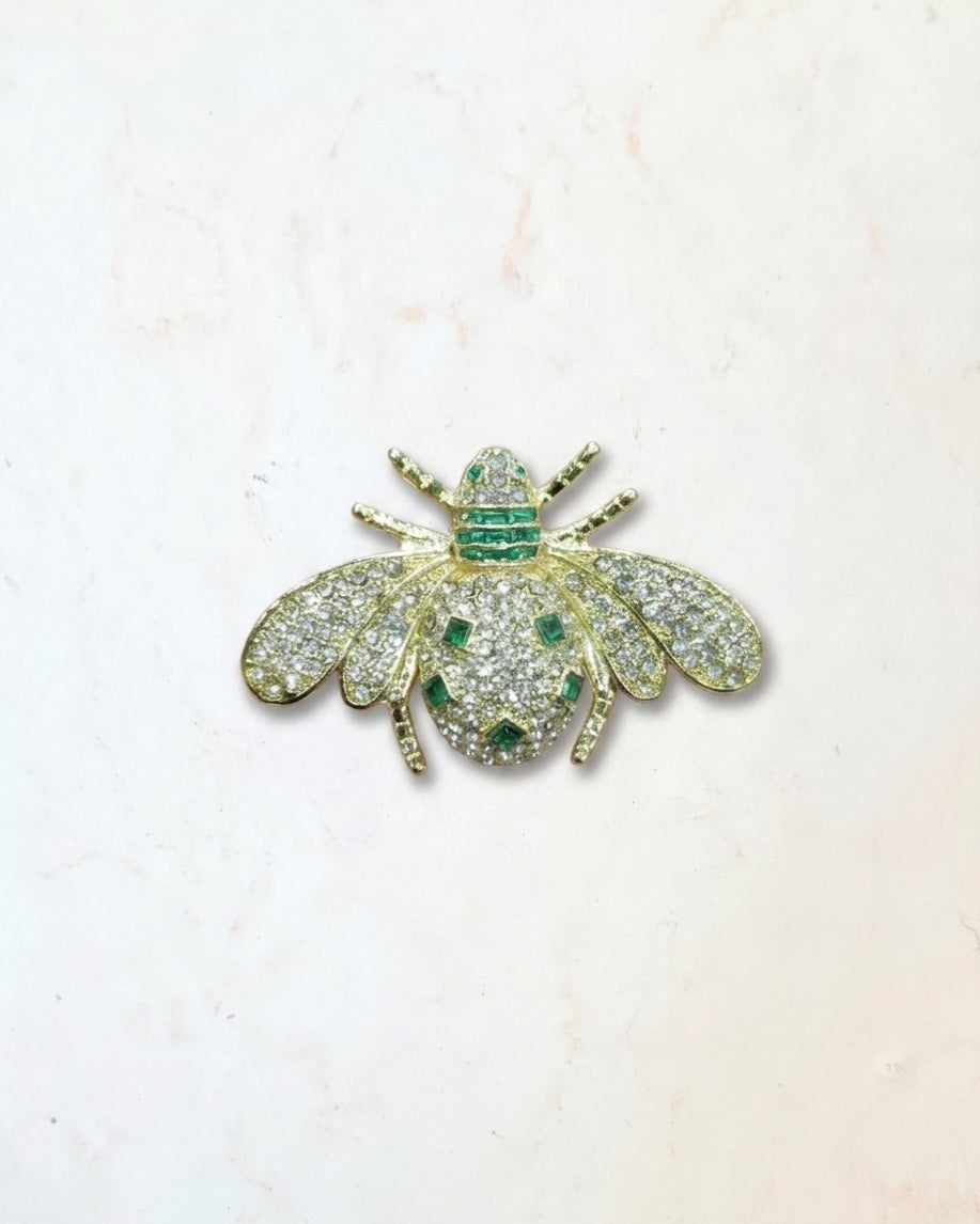 Bee Brooch With Zircon Stones