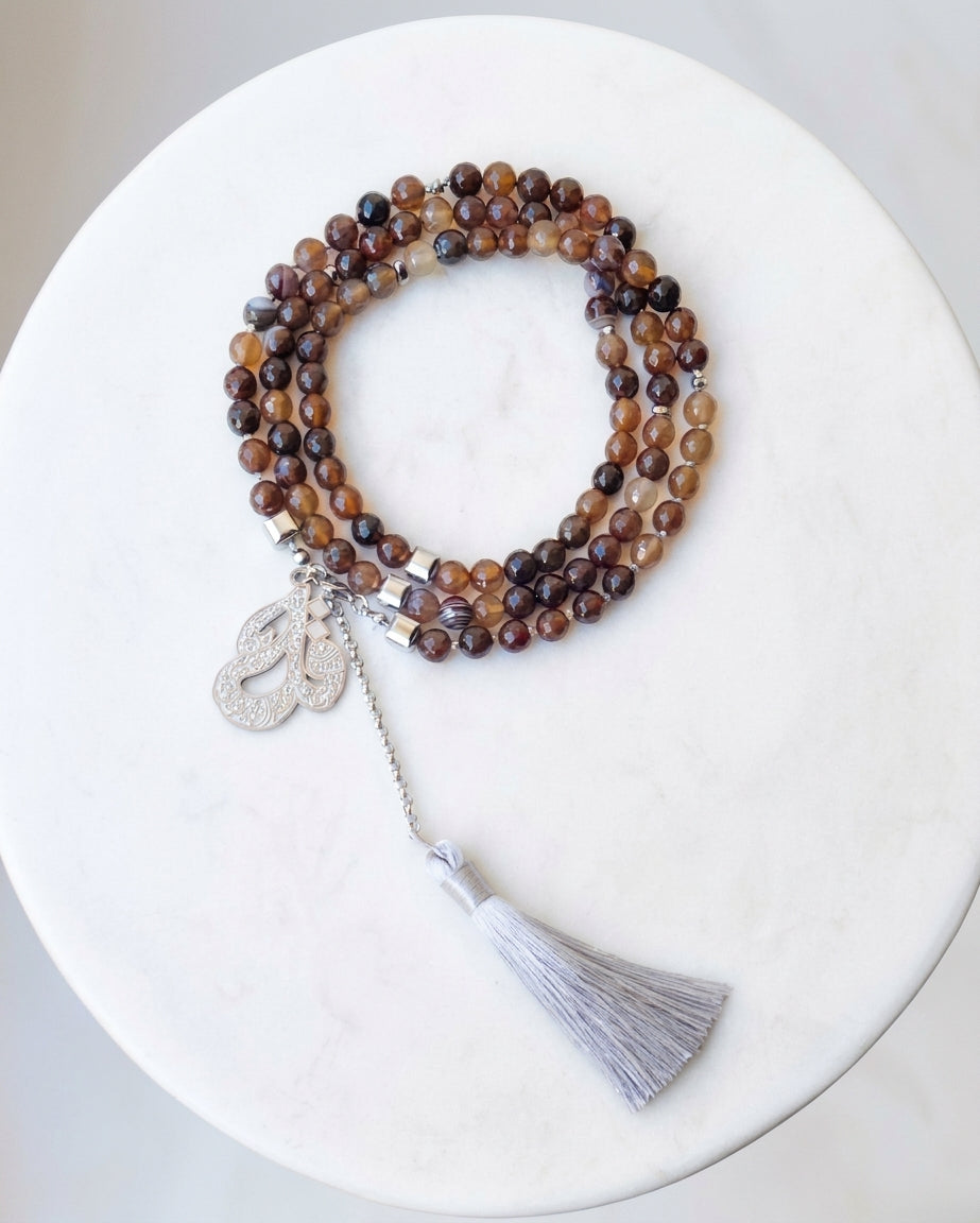 99 Wearable Long Agate Sebha / Necklace