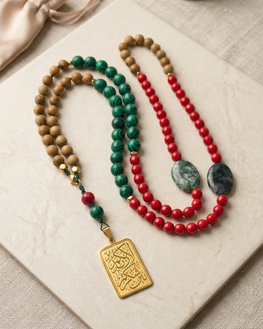 99 Wearable Long Agate Sebha / Necklace
