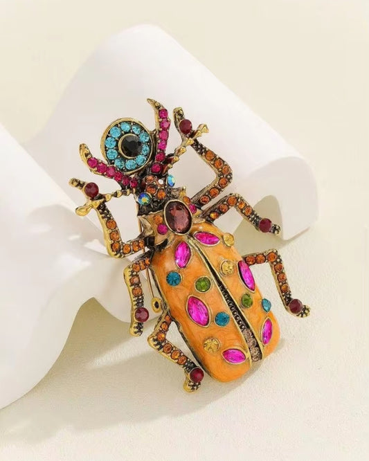 Big Colorful Bee Brooch
