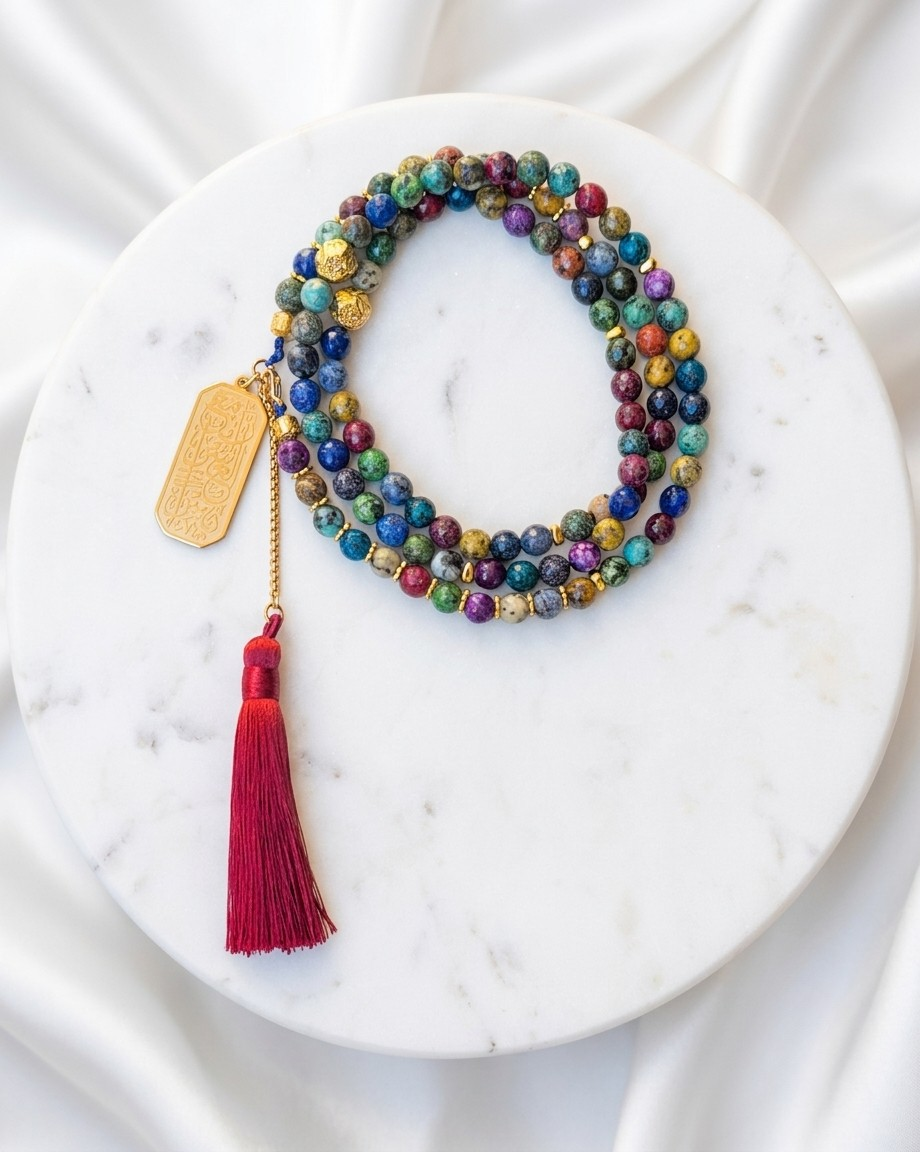 99 Wearable Long Agate Sebha / Necklace
