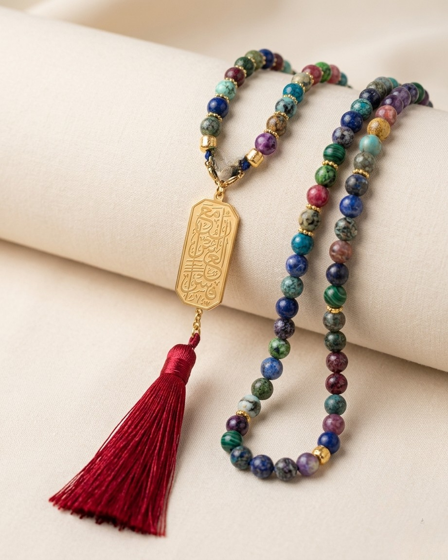 99 Wearable Long Agate Sebha / Necklace