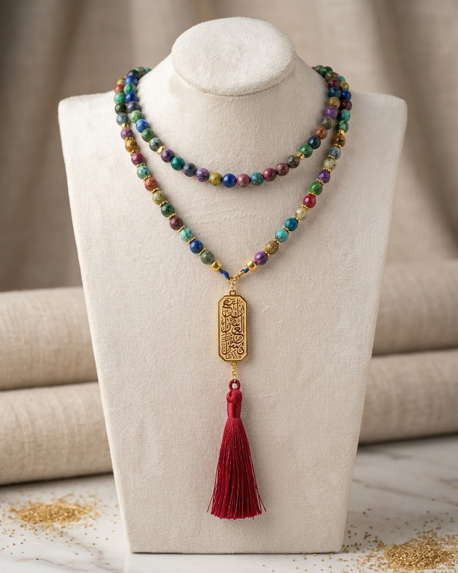 99 Wearable Long Agate Sebha / Necklace